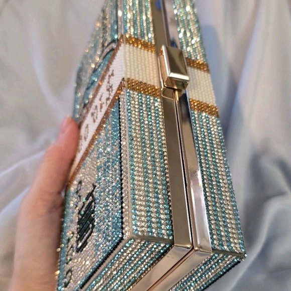 Crystal Embellished Money Clutch - Picture 5 of 7